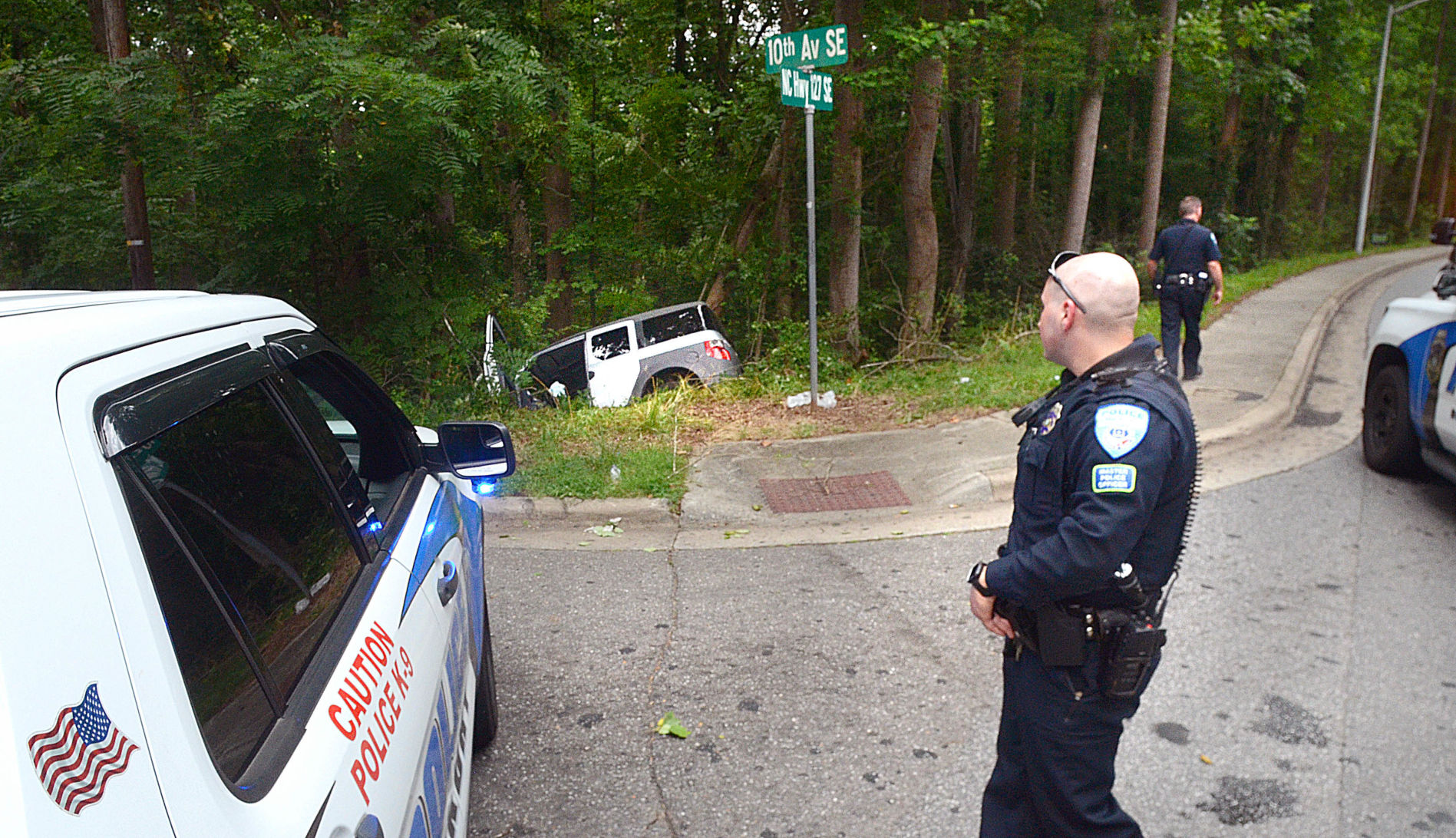 Single vehicle wreck